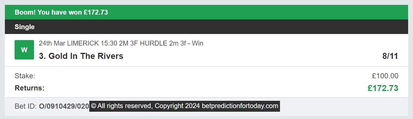 Bet Prediction For Today - Winner 1 - 2024-03-24